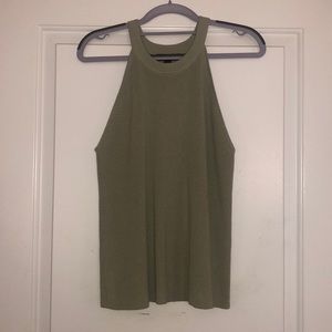 Green Ann Taylor Knit Tank Top